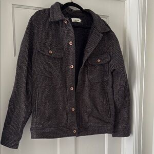 Taylor Stitch Black Lightweight Shirt Jacket Versatile Classic